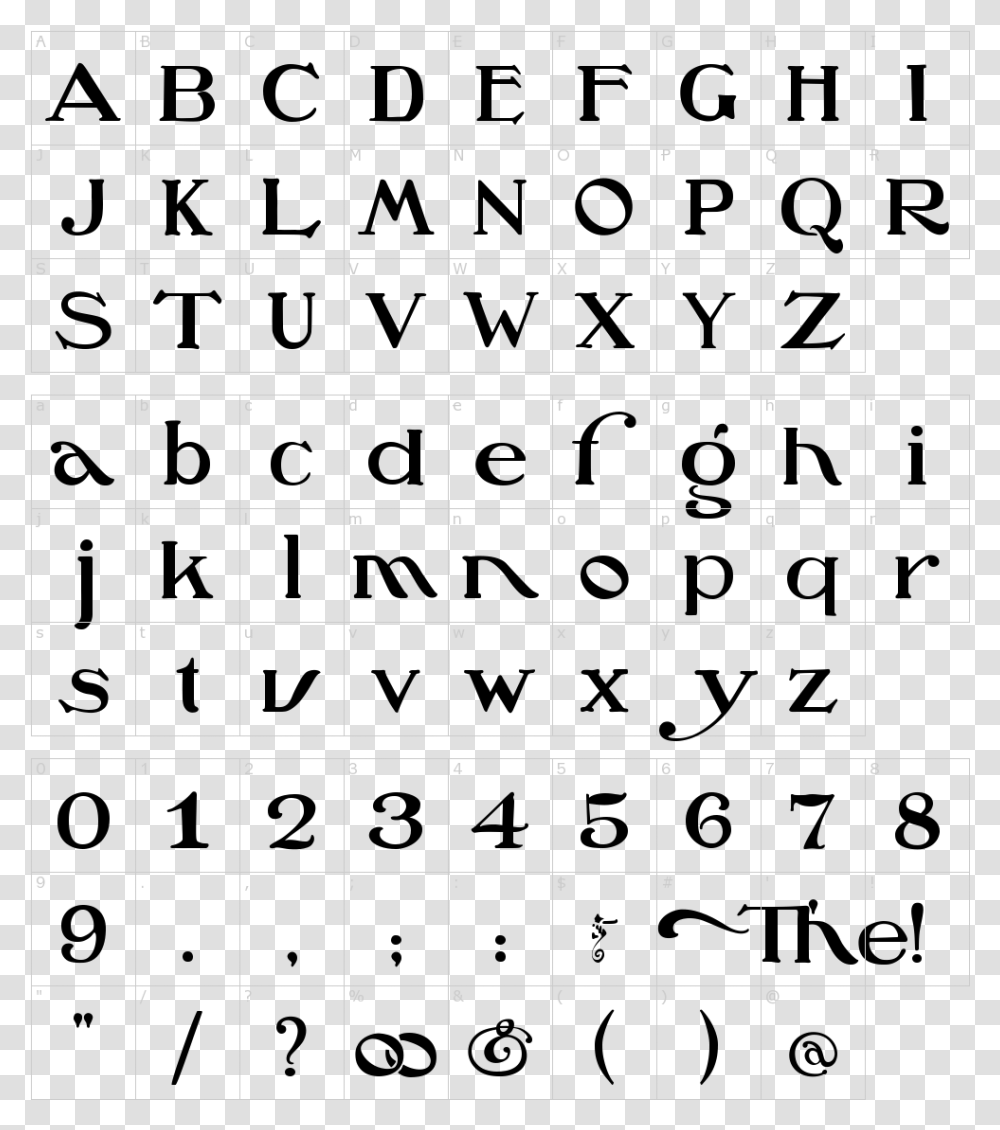 Cholo Letters Font, Number, Calendar Transparent Png