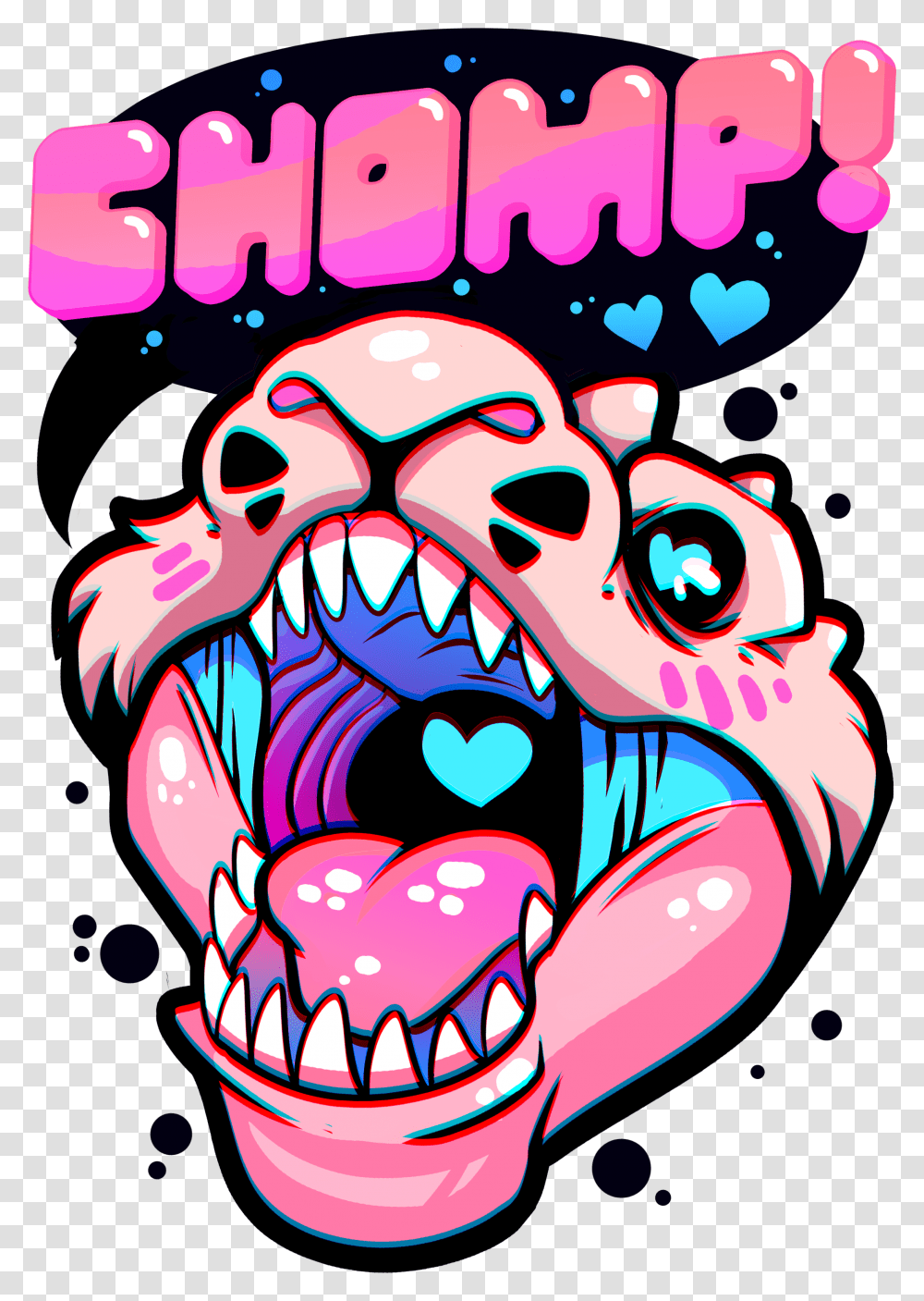 Chomp Shirt Print, Teeth, Mouth Transparent Png