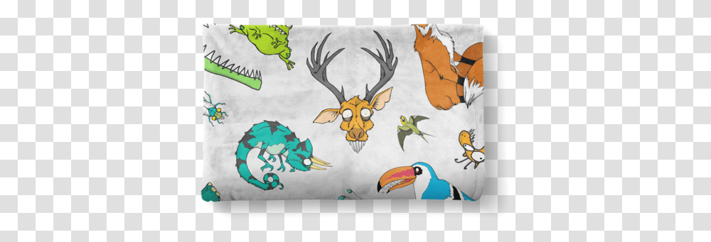 Choon Party Blanket Illustration, Cushion, Deer, Wildlife, Mammal Transparent Png