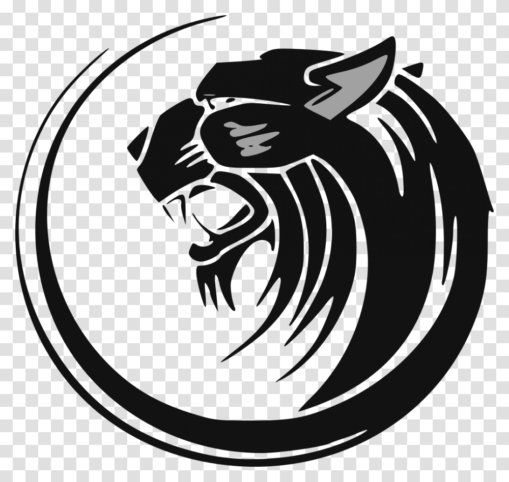 Choose From Over 1000 Of The Hottest Tattoo Designs Design Black Tiger Logo, Mammal, Animal, Pet Transparent Png