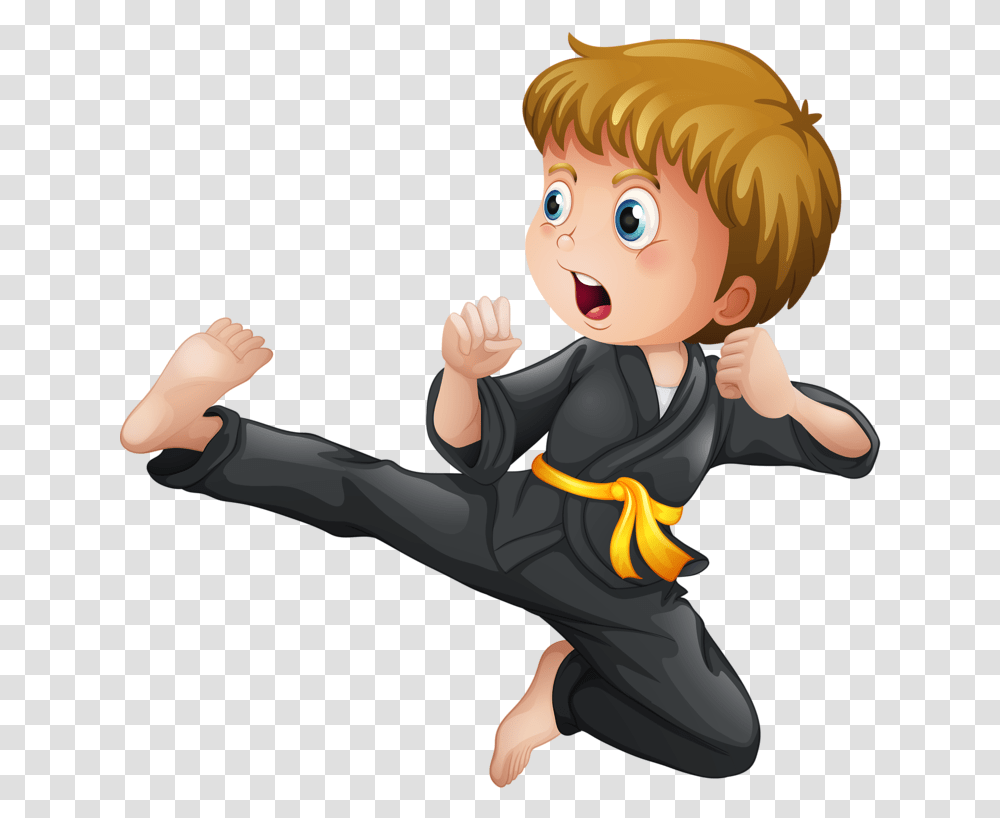 Chop Clipart Boy Karate Clipart, Person, Human, Sport, Sports Transparent Png