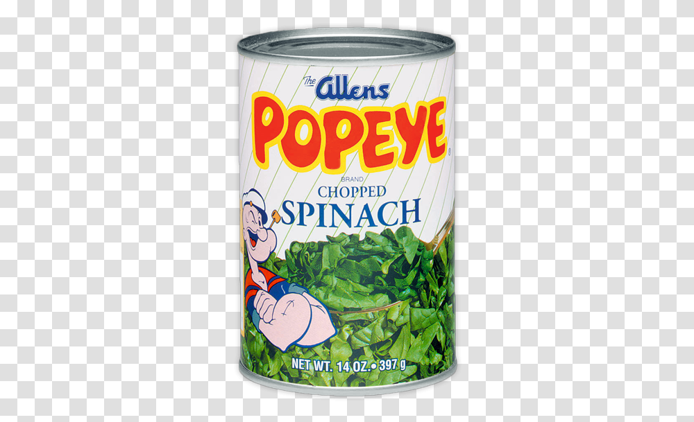 Chopped Spinach Allens Popeye Spinach, Plant, Food, Vegetable, Produce Transparent Png