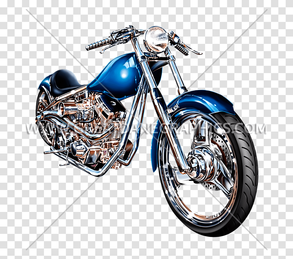 Chopper Motorcycle, Vehicle, Transportation, Machine, Wheel Transparent Png