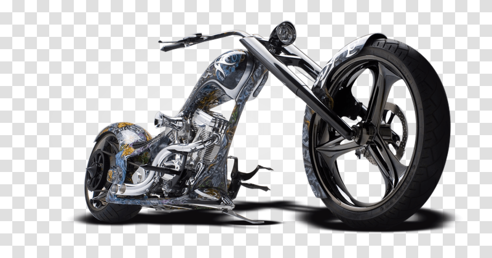 Chopper Motorcycle, Wheel, Machine, Vehicle, Transportation Transparent Png