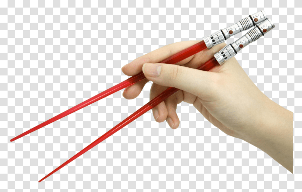 Chopstick Star Wars Darth Maul Chopsticks A Fusion Of Star Wars Dibujos De Sables De Luz, Person, Human, Hand, Pencil Transparent Png