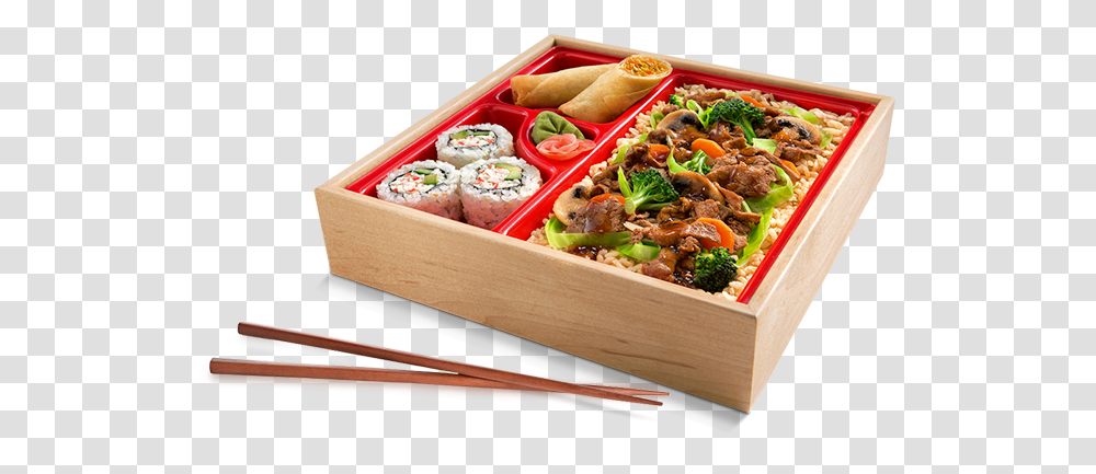 Chopsticks Bento, Food, Sushi, Lunch, Meal Transparent Png