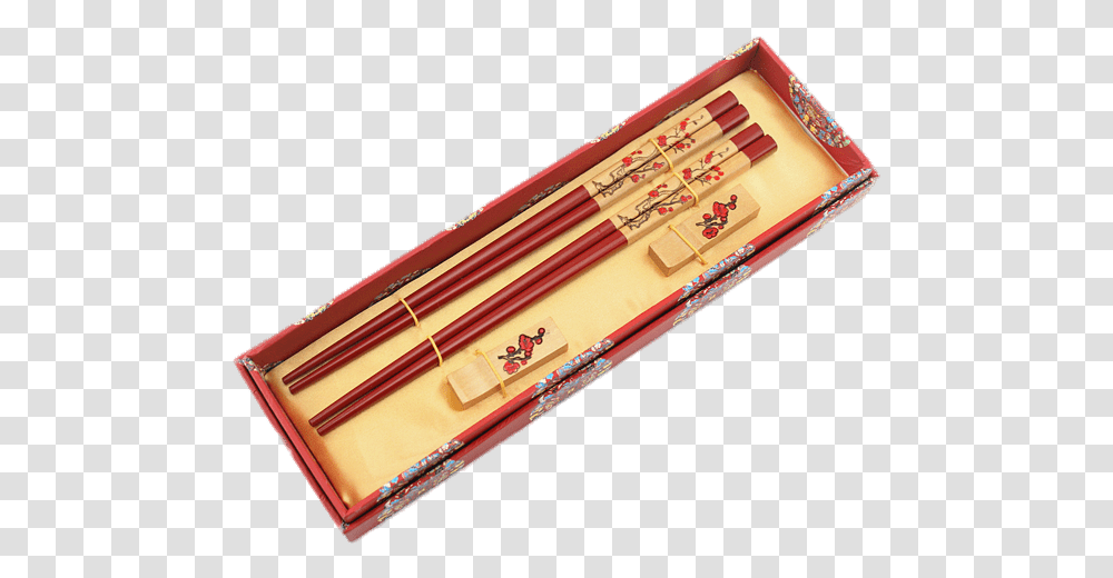Chopsticks In Box Wood, Pencil Box Transparent Png