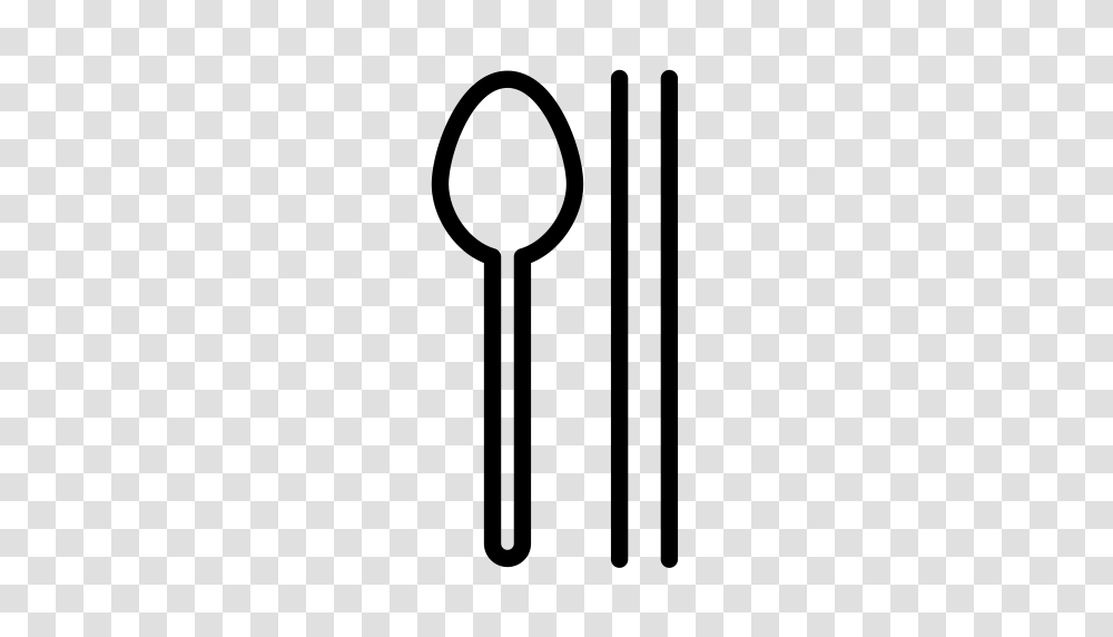Chopsticks Spoon Chopsticks Dish Icon With And Vector Format, Gray, World Of Warcraft Transparent Png