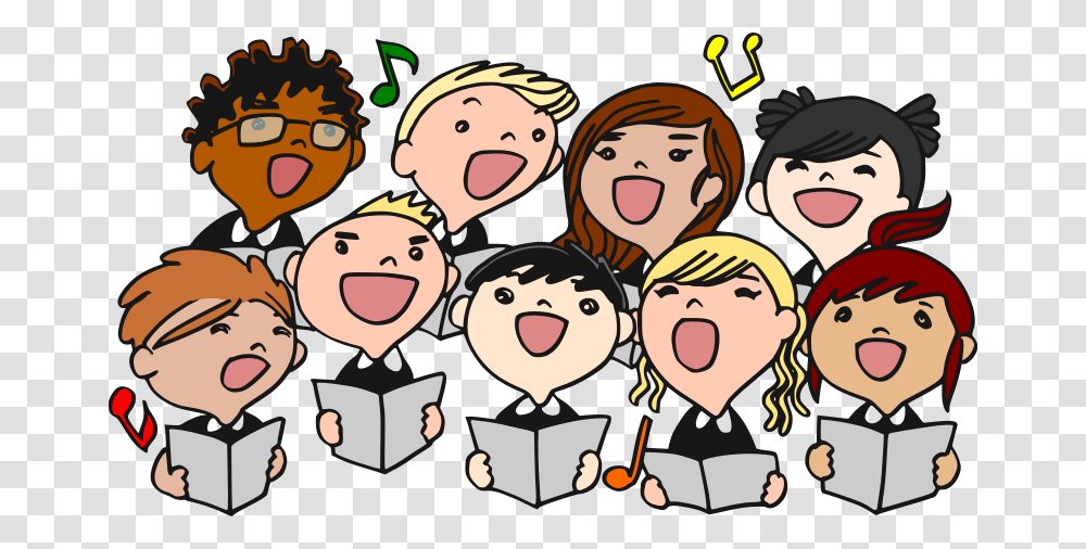 Choral Clipart, Face, Mouth, Crowd, Halloween Transparent Png