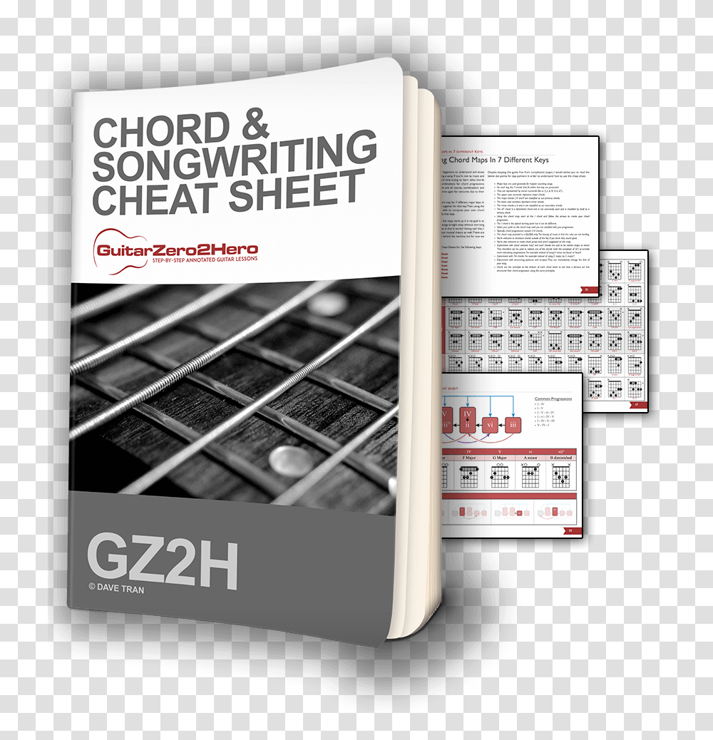 Chord Amp Songwriting Cheat Sheet, Poster, Advertisement, Flyer, Paper Transparent Png