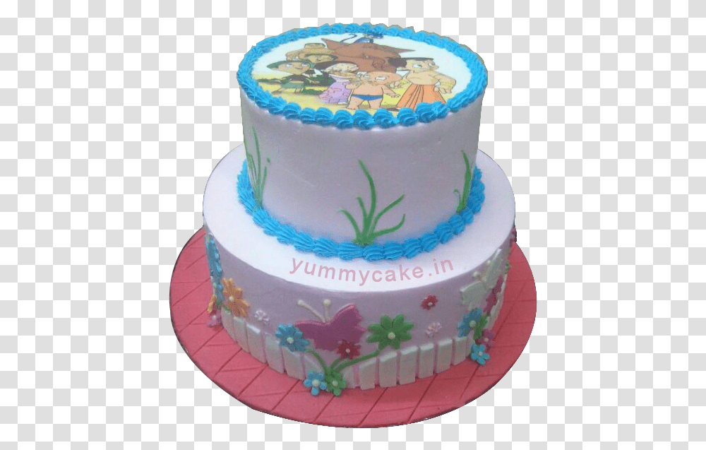 Chota Bheem Birthday Cake Chhota Bheem Happy Birthday Cake, Dessert, Food, Wedding Cake Transparent Png