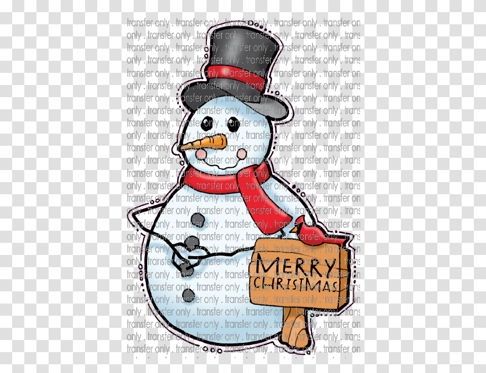 Chr 217 Snowman With Red Scarf Merry Christmas Dot, Poster, Advertisement, Nature, Flyer Transparent Png