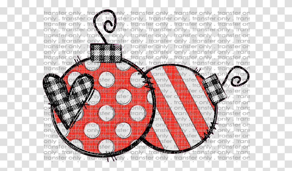 Chr 282 Double Christmas Ball Red Dot Black Plaid Lovely, Advertisement, Poster, Clock Tower, Architecture Transparent Png
