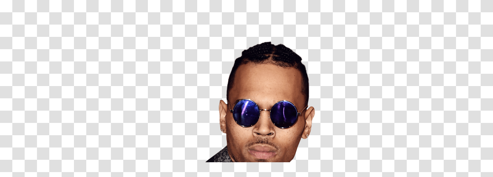 Chris Brown Artist, Sunglasses, Accessories, Face, Person Transparent Png