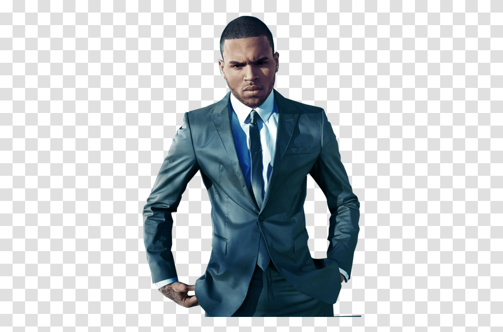 Chris Brown Fortune Chris Brown In A Suit, Clothing, Apparel, Overcoat, Tie Transparent Png