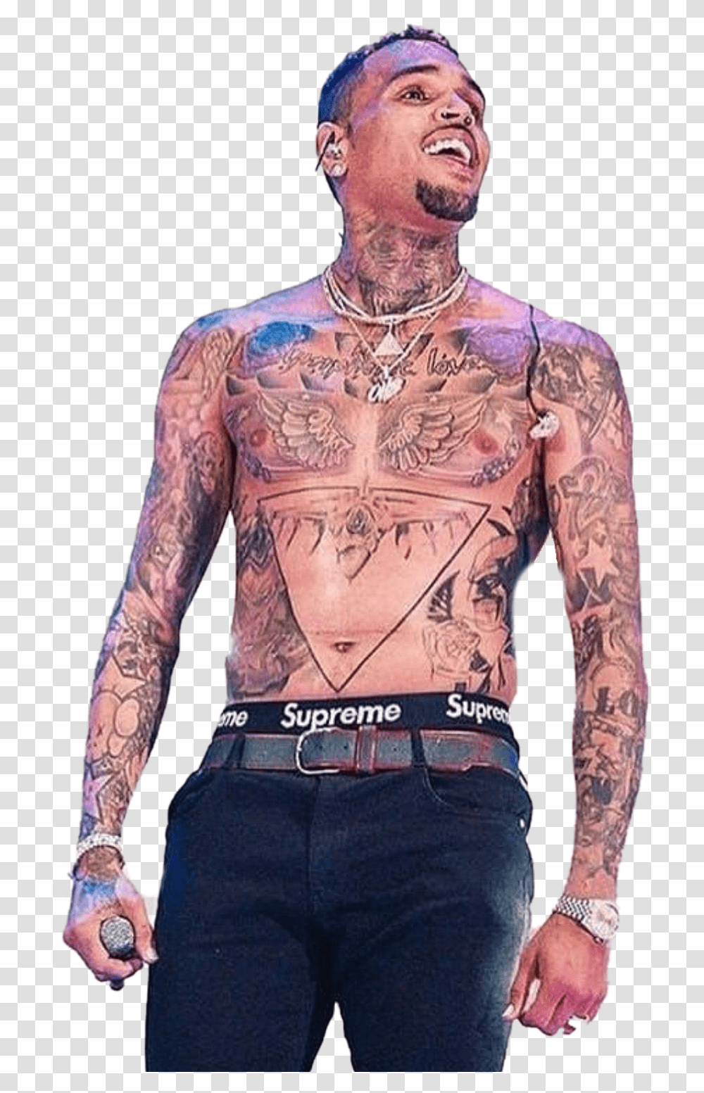 Chris Brown Image Chris Brown Neck Tattoos 2019, Skin, Back, Person, Human Transparent Png