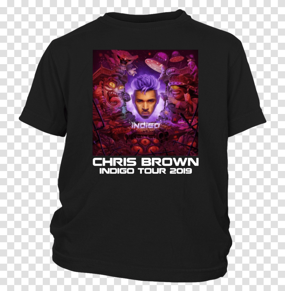 Chris Brown Indigo Tour 2019 Tee Shirt Don't Check On Me Chris Brown, Apparel, T-Shirt, Sleeve Transparent Png