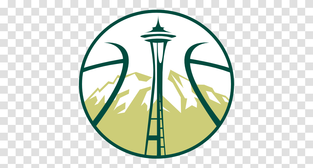 Chris Creamers Sports Logos Concept Seattle Basketball Logo, Symbol, Lighting, Emblem, Badge Transparent Png