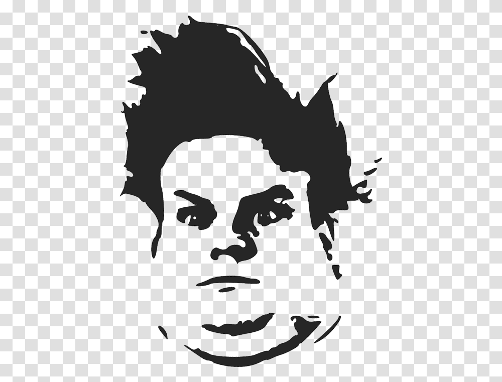 Chris Farley Pop Art, Silhouette, Stencil, Face Transparent Png