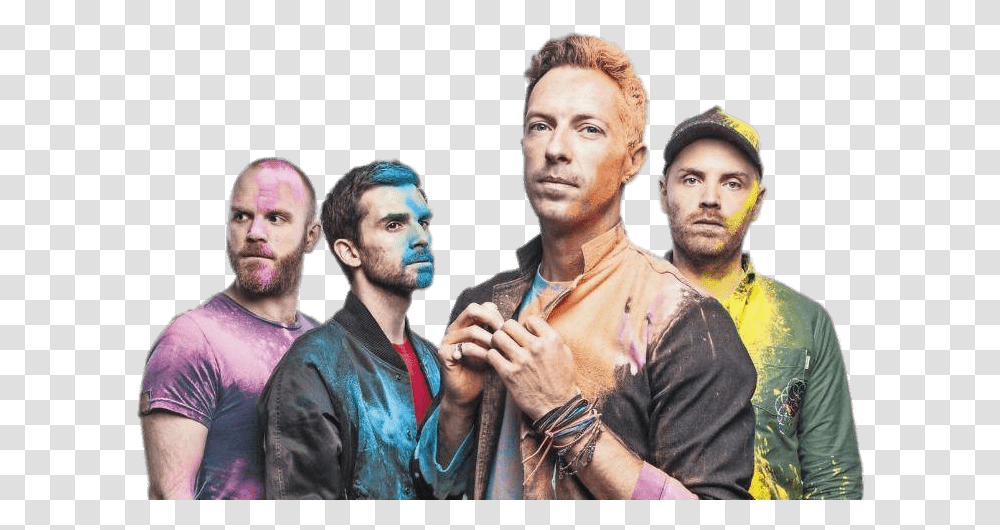 Chris Martin With Coldplay Spray Paint Shoot Coldplay Members, Person, Man, Skin, Face Transparent Png