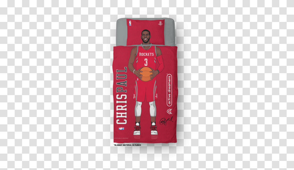 Chris Paul Blanket Basketball Active Dreamers, Clothing, Person, Text, People Transparent Png