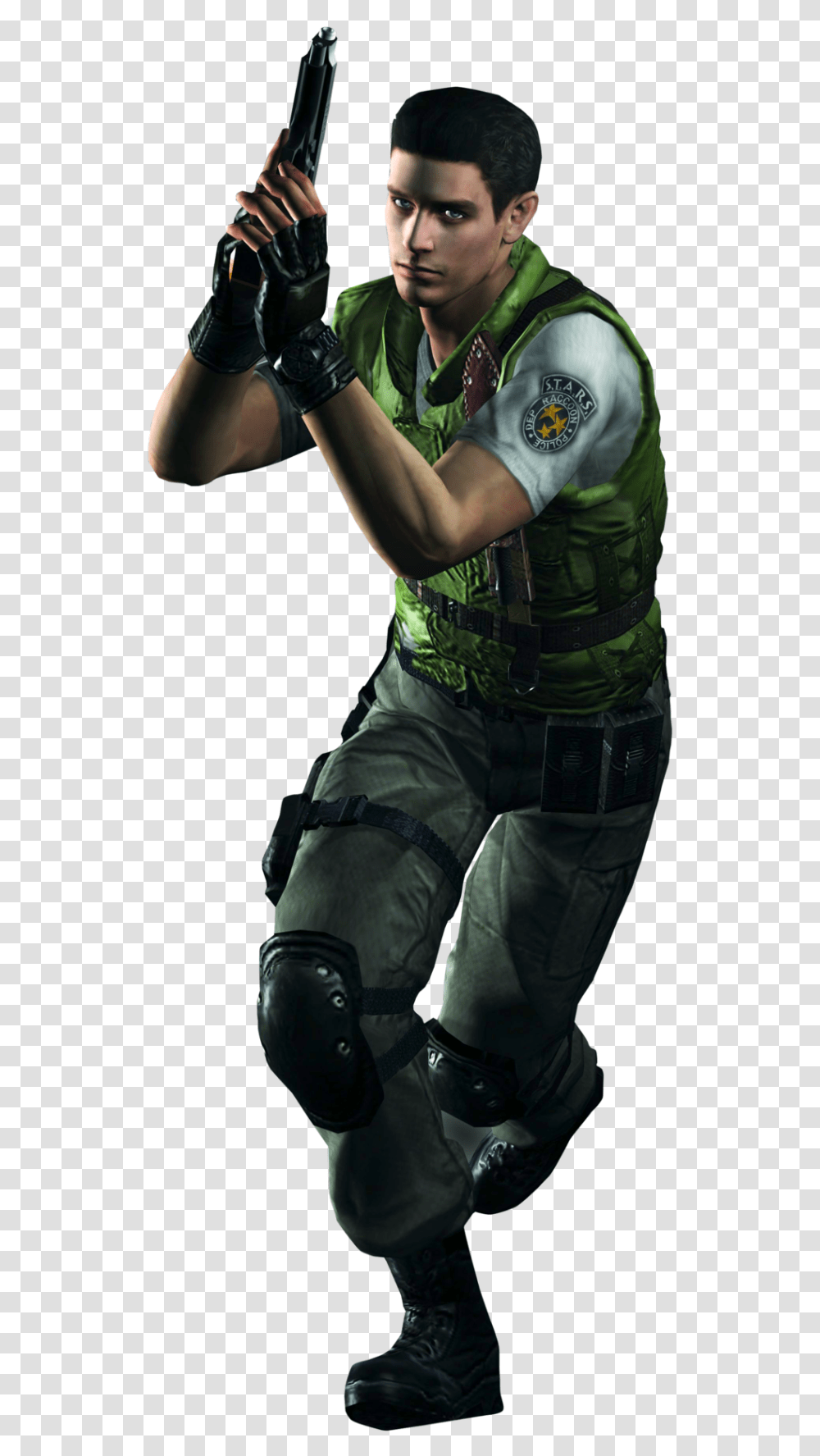 Chris Redfield Hd Remaster Cu Resident Evil Remake Chris Redfield, Person, Ninja, Weapon, Counter Strike Transparent Png
