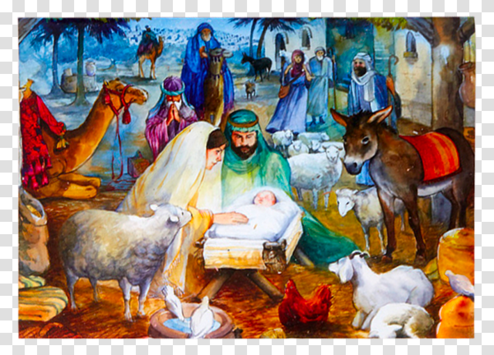 Christ Centered Christmas Cards To Send To All Your Vermont Christmas Company Advent Calendar, Person, Painting, Horse Transparent Png
