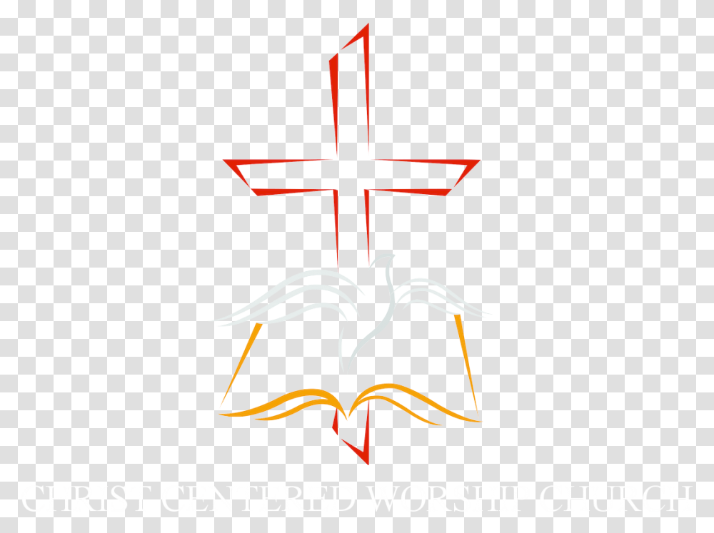Christ Centered Worship Church Is A Non Denominational Cross, Logo, Trademark, Crucifix Transparent Png