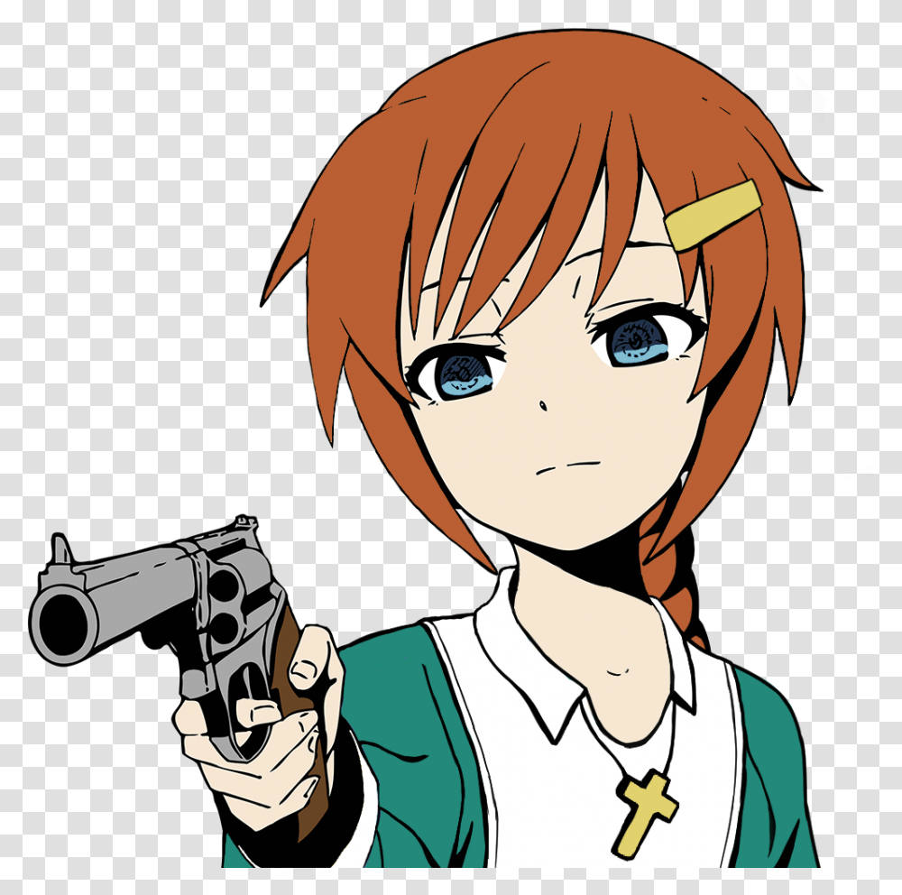 Christ Chan With Gun, Person, Human, Weapon, Weaponry Transparent Png