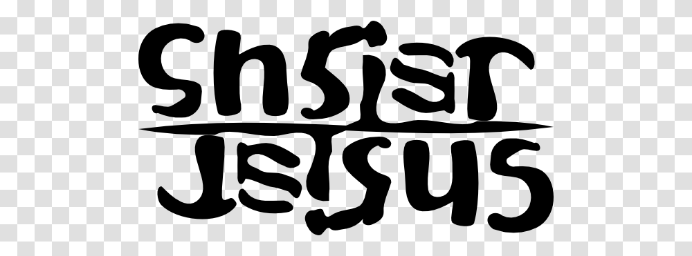 Christ Jesus Ambigram Clip Art, Label, Calligraphy, Handwriting Transparent Png