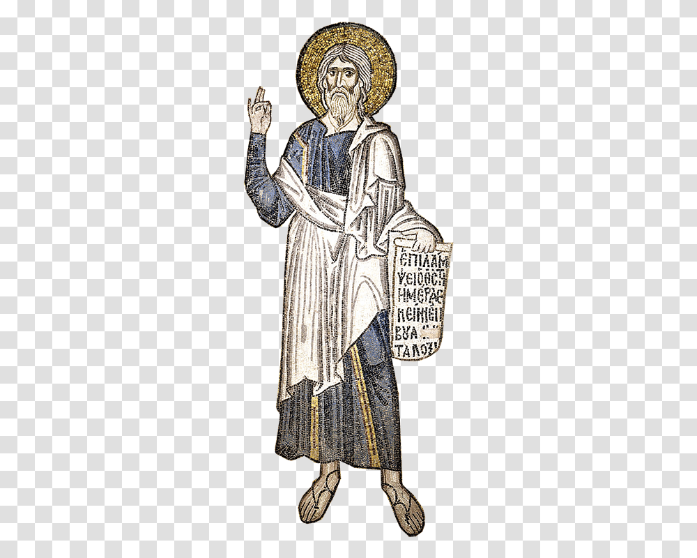 Christ Pantokrator Of Daphni Hagia Sophia History Standing Around, Person, Clothing, Text, Art Transparent Png