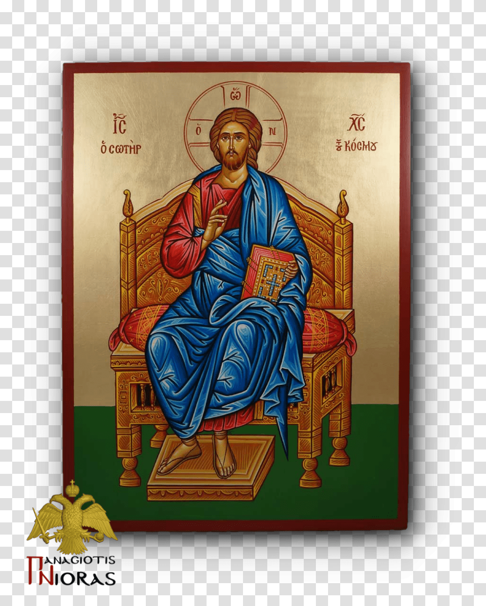 Christ The King Seated On The Throne Icons, Person, Poster, Worship Transparent Png