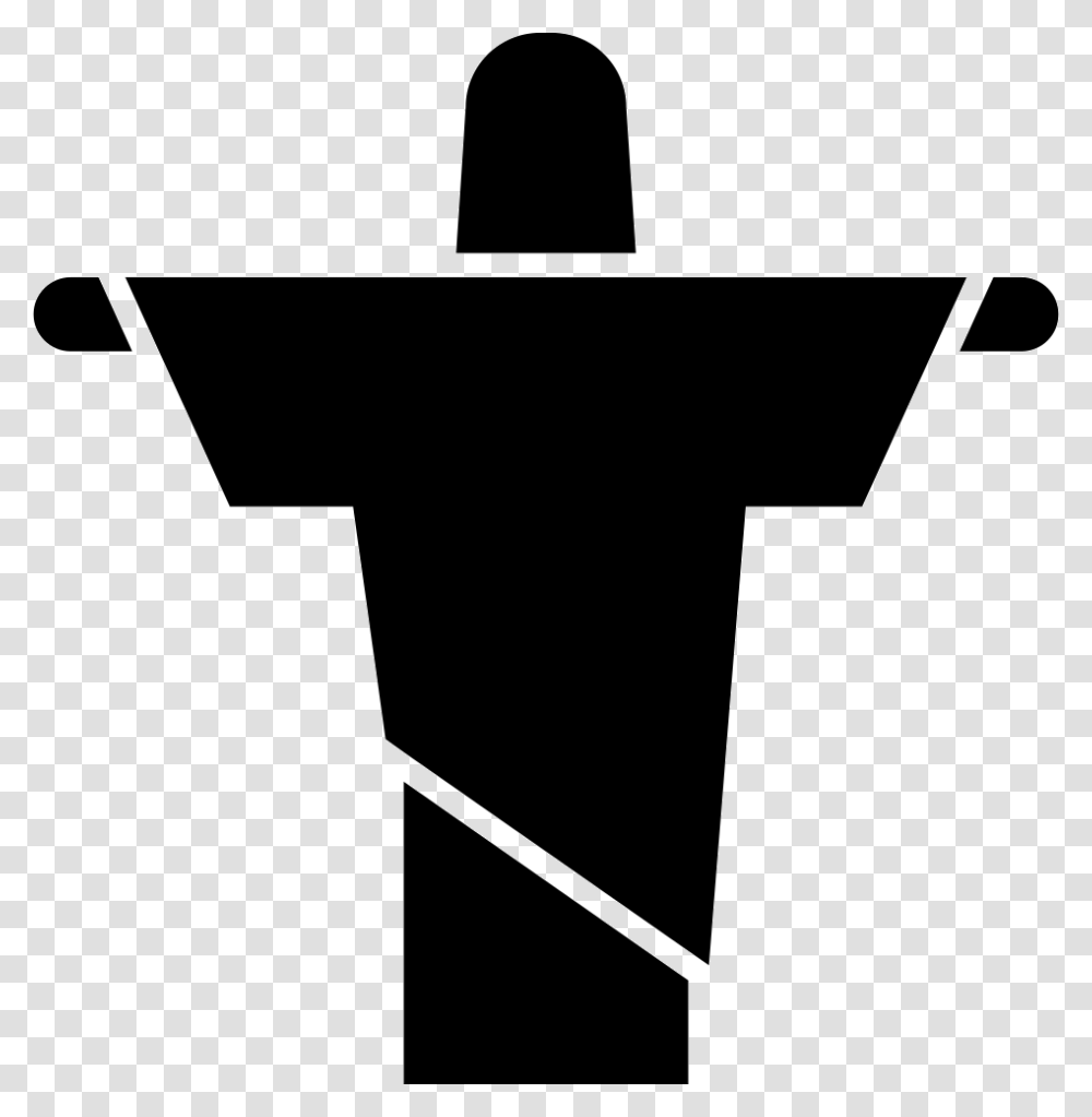 Christ The Redeemer Brazilian Sculpture Icon Free Download, Axe, Tool, Stencil, Silhouette Transparent Png