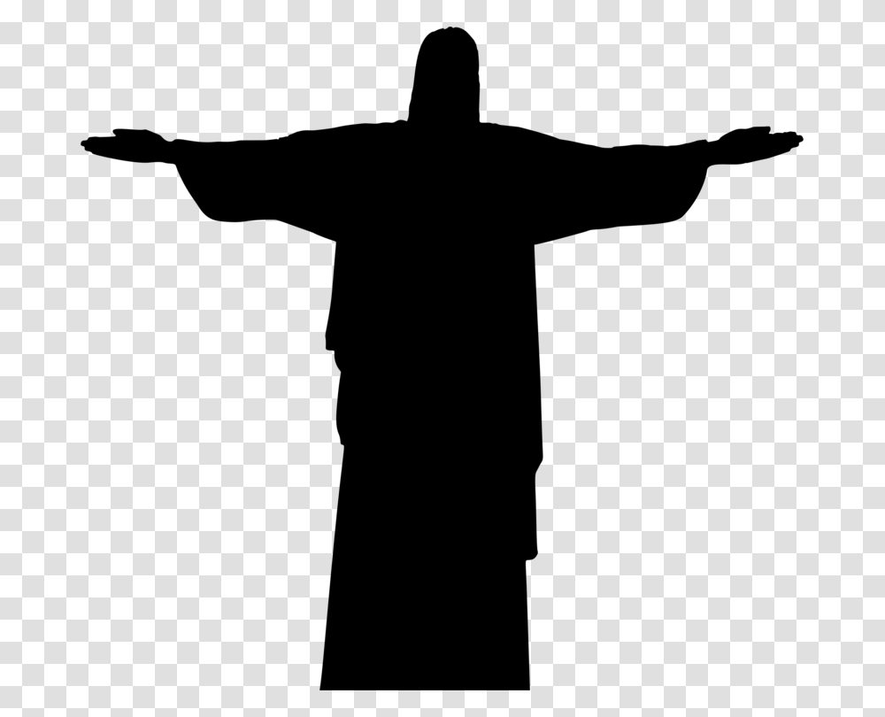 Christ The Redeemer Corcovado Statue Drawing, Gray, World Of Warcraft Transparent Png