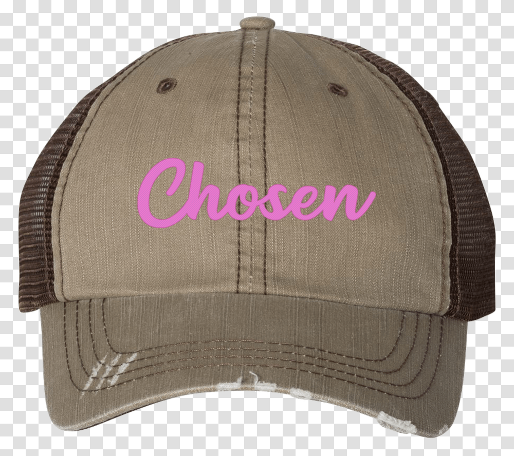Christian Chosen Embroidered Baseball Cap Baseball Cap, Clothing, Apparel, Hat, Khaki Transparent Png
