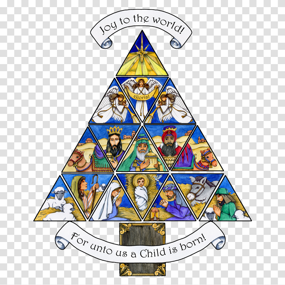 Christian Christmas Images Clip Art, Person, Human, Triangle, Stained Glass Transparent Png