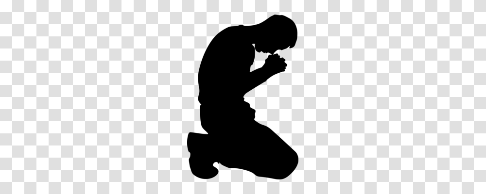 Christian Clip Art Praying Hands Prayer Silhouette Drawing Free, Gray, World Of Warcraft Transparent Png