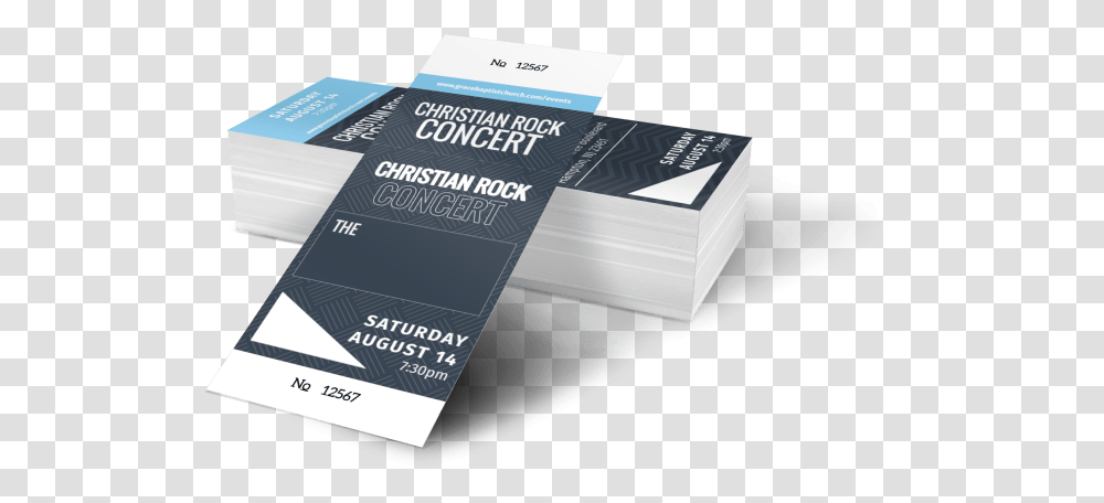 Christian Concert Ticket Template Preview Box, Paper, Business Card Transparent Png