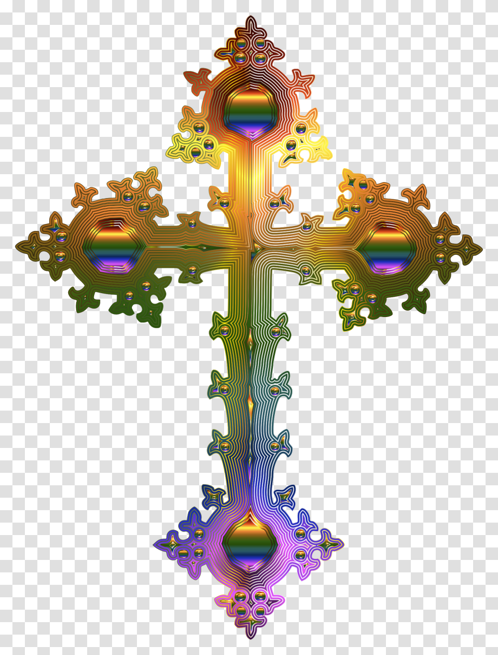 Christian Cross Clip Art Gold Christian Cross, Crucifix Transparent Png
