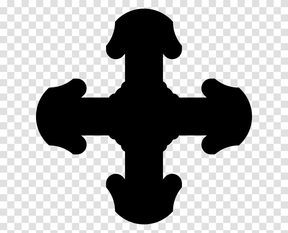 Christian Cross Crosses In Heraldry Symbol Jerusalem Cross Free, Gray, World Of Warcraft Transparent Png