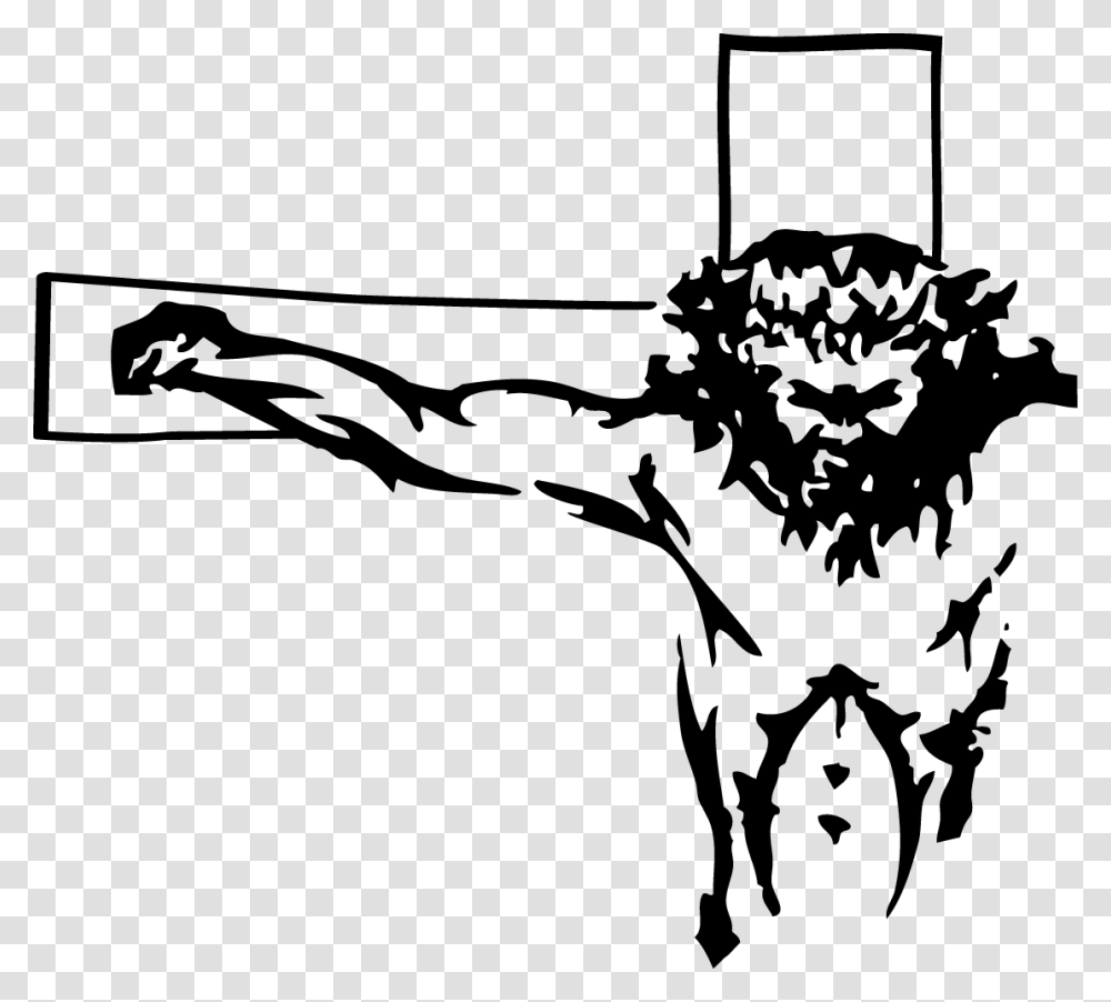 Christian Cross Crucifix Clip Art Jesus On The Cross Svg, Gray, World Of Warcraft Transparent Png