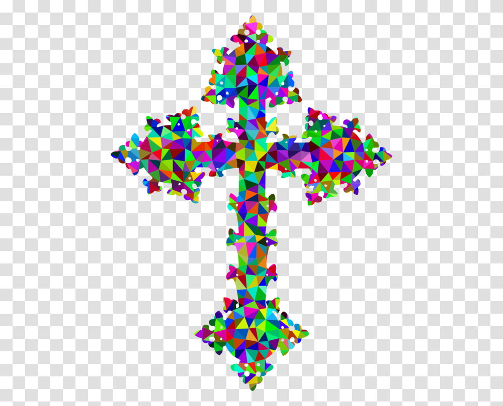 Christian Cross Crucifix Computer Icons Gold Christianity, Star Symbol Transparent Png