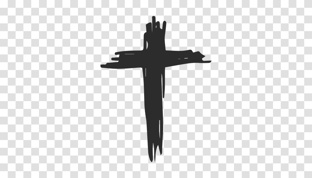 Christian Cross Doodle Icon, Crucifix Transparent Png