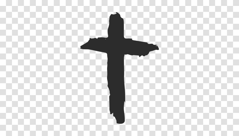 Christian Cross Hand Drawn Icon, Crucifix Transparent Png
