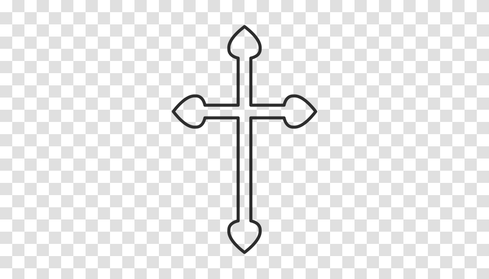 Christian Cross Outline, Crucifix Transparent Png