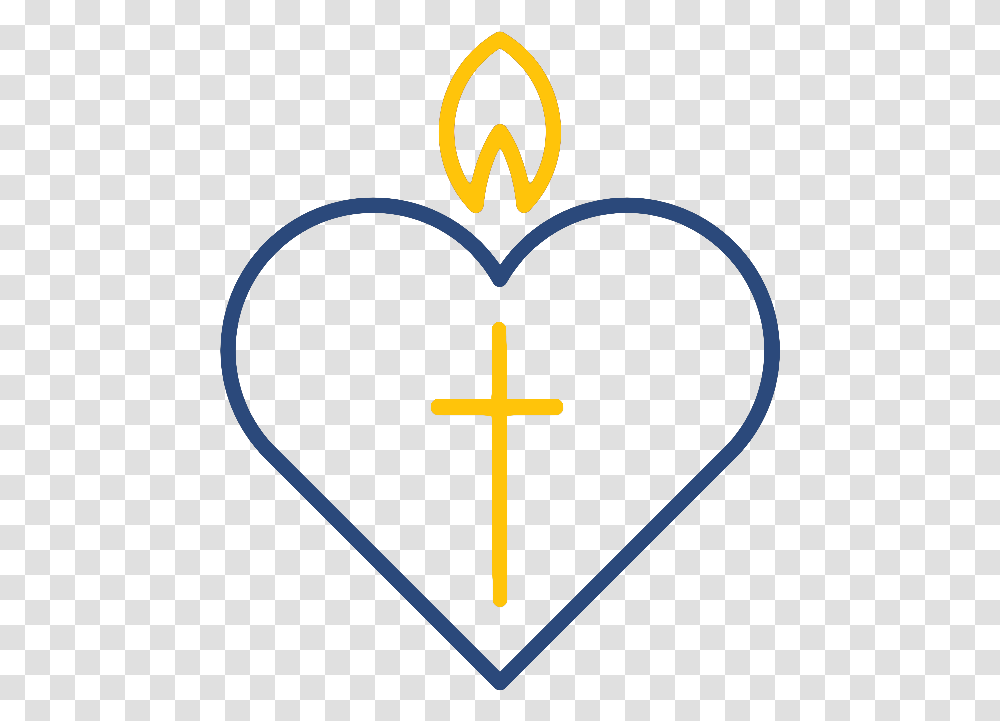 Christian Cross, Logo, Trademark, Heart Transparent Png