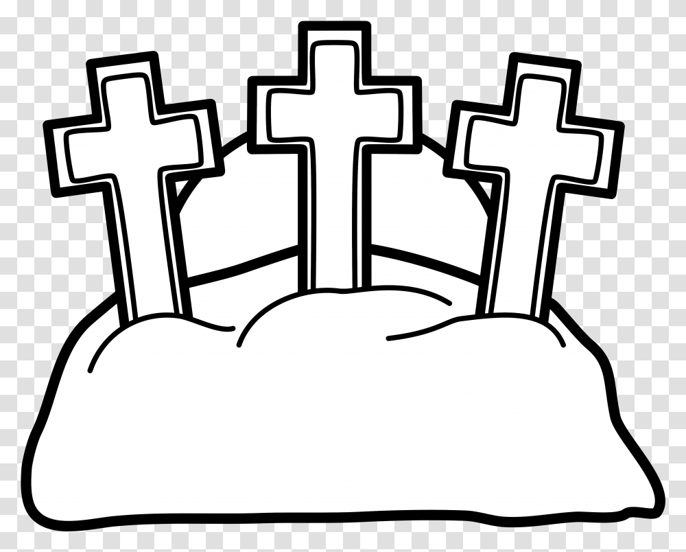 Christian Easter Black And White Clipart Sanjivani Hospital Ahmedabad Logo, Leisure Activities, Rug, Funeral Transparent Png