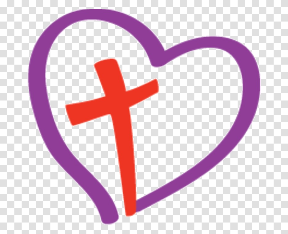 Christian Family Services St Fellowship Clipart, Cross, Heart, Purple Transparent Png