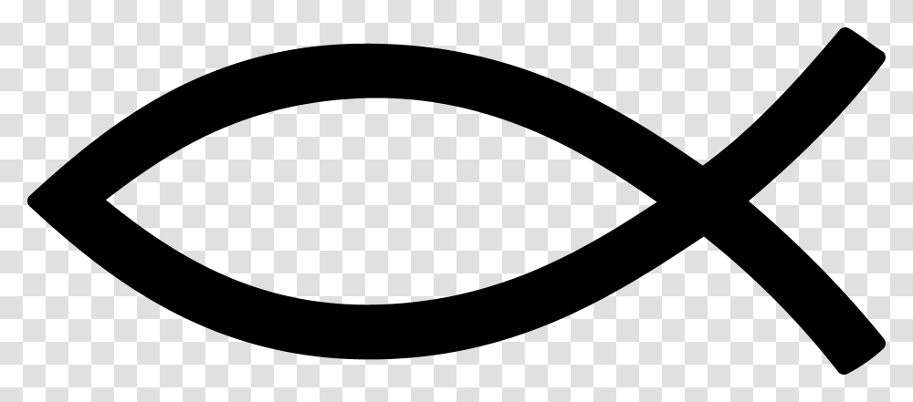 Christian Fish Symbol, Oval, Label, Scissors Transparent Png