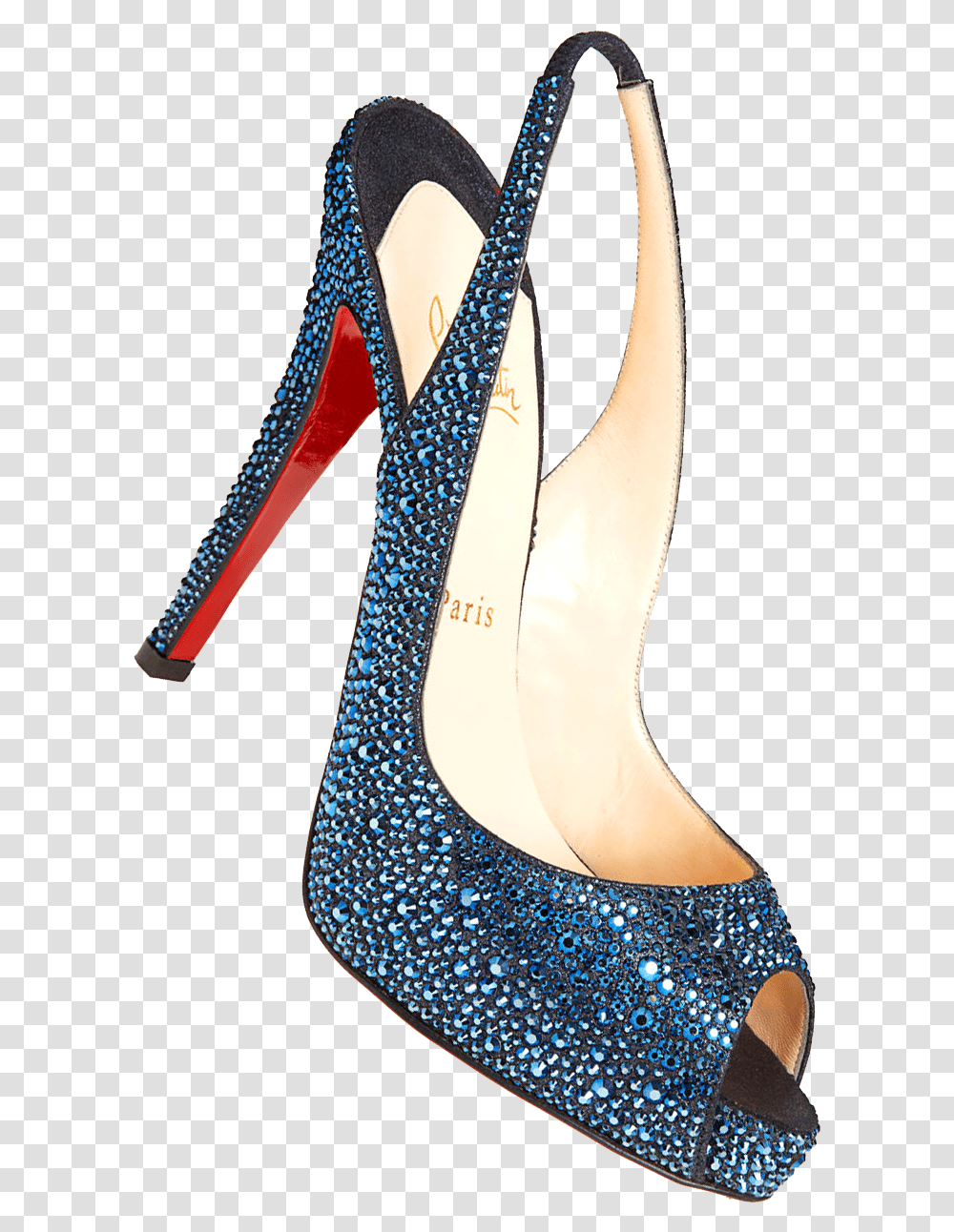 Christian Louboutin Heels File Blue High Heels Shoes Background, Apparel, Footwear Transparent Png